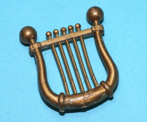 ASTERIX PLAY ORIGINAL SPARE PART 6205 CACOFONIX HARP INSTRUMENT 1984 CEJI TOYCLOUD 6246