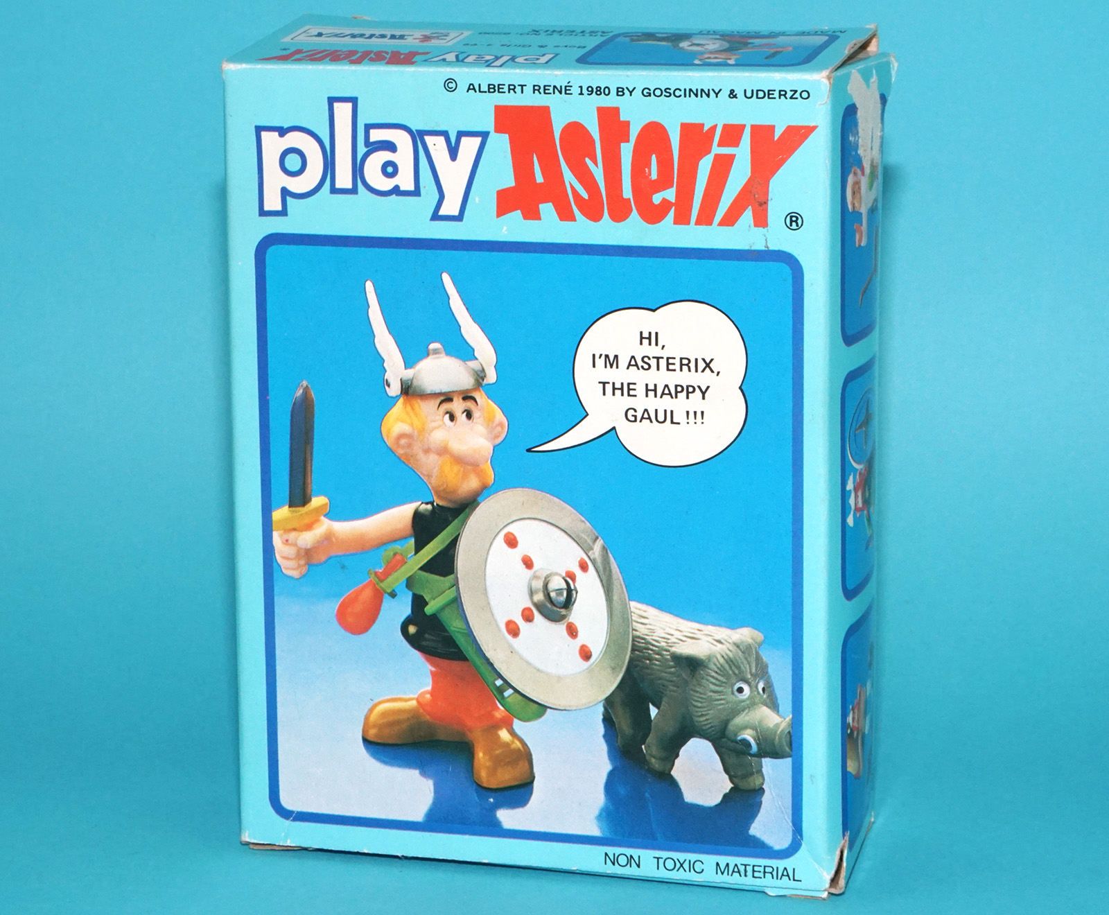 ASTERIX PLAY ACTION FIGURES 6200 ASTERIX BOXED UK BOX 1984 CEJI TOYCLOUD - Image 2