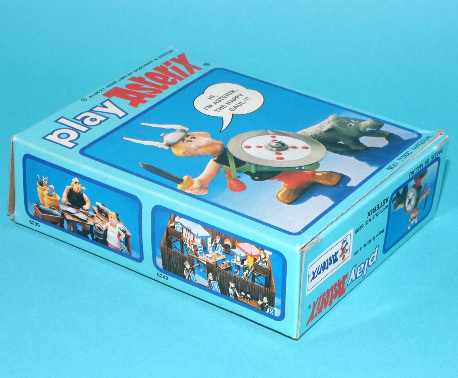 ASTERIX PLAY ACTION FIGURES 6200 ASTERIX BOXED UK BOX 1984 CEJI TOYCLOUD - Image 3