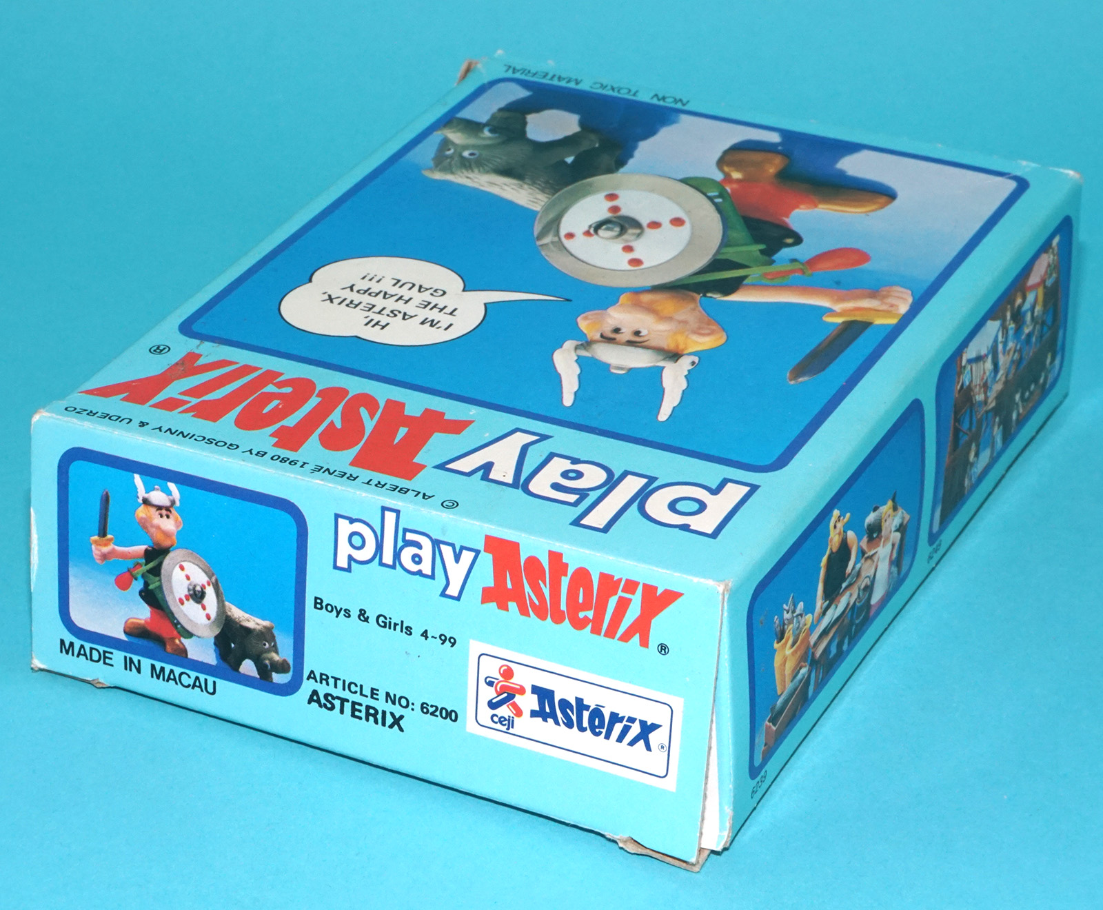 ASTERIX PLAY ACTION FIGURES 6200 ASTERIX BOXED UK BOX 1984 CEJI TOYCLOUD - Image 4