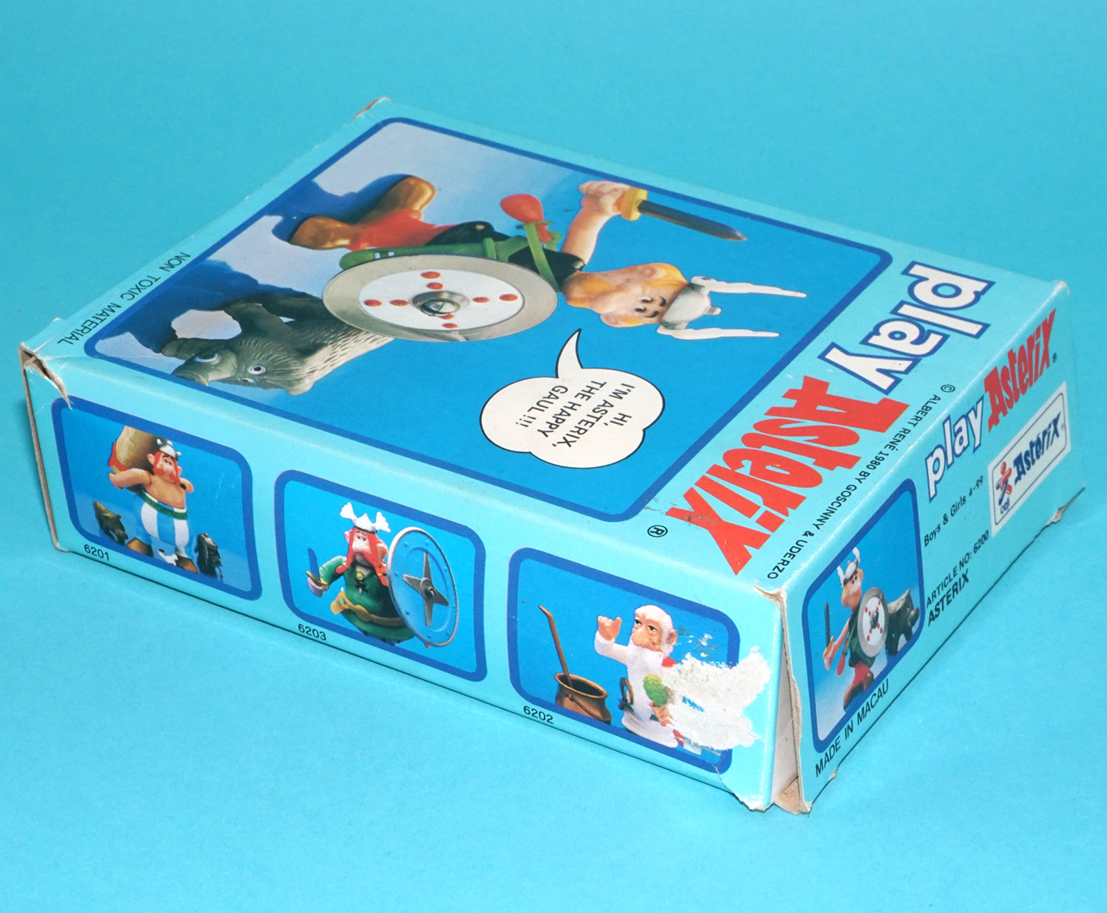 ASTERIX PLAY ACTION FIGURES 6200 ASTERIX BOXED UK BOX 1984 CEJI TOYCLOUD - Image 5