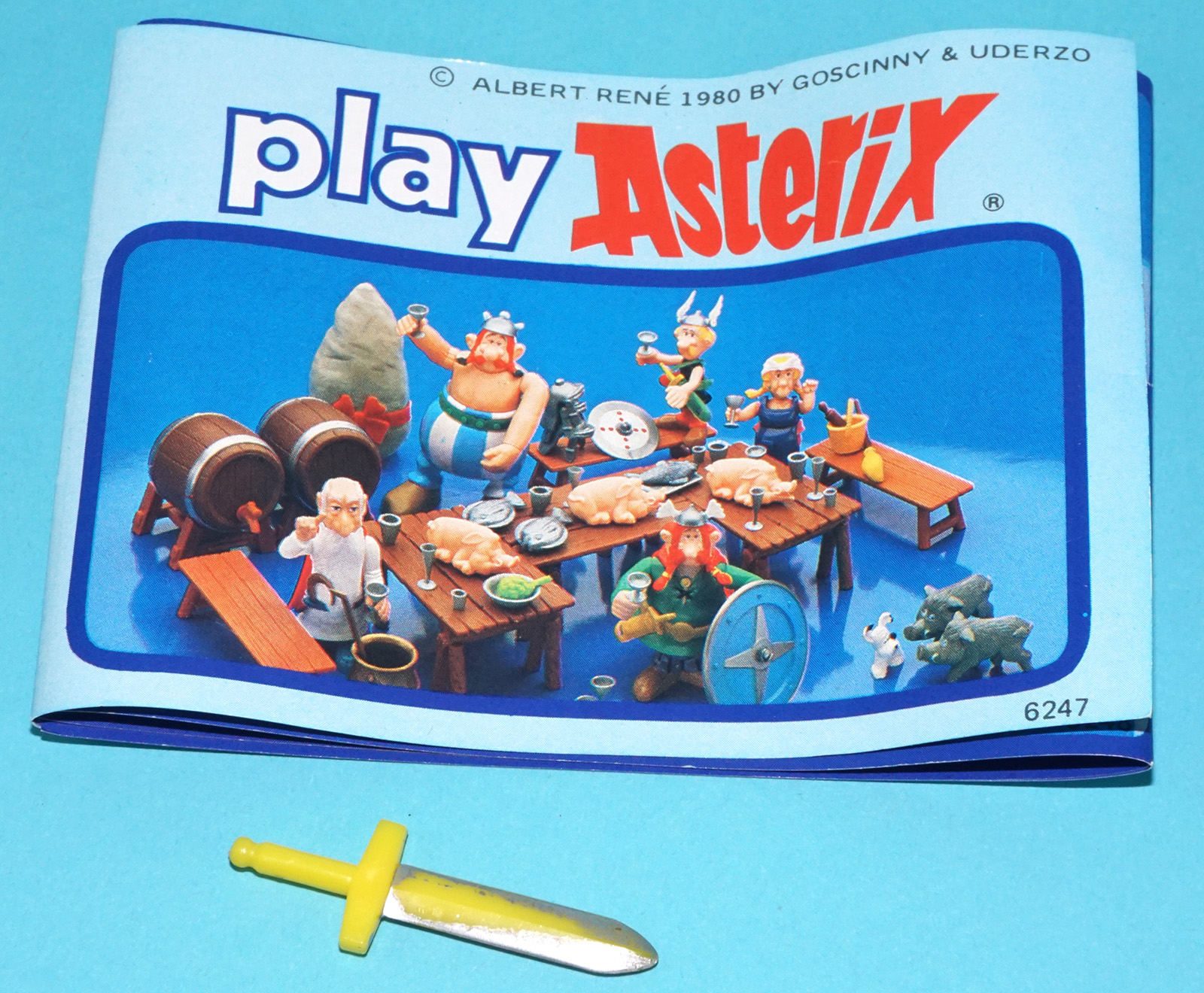 ASTERIX PLAY ACTION FIGURES 6200 ASTERIX BOXED UK BOX 1984 CEJI TOYCLOUD - Image 10
