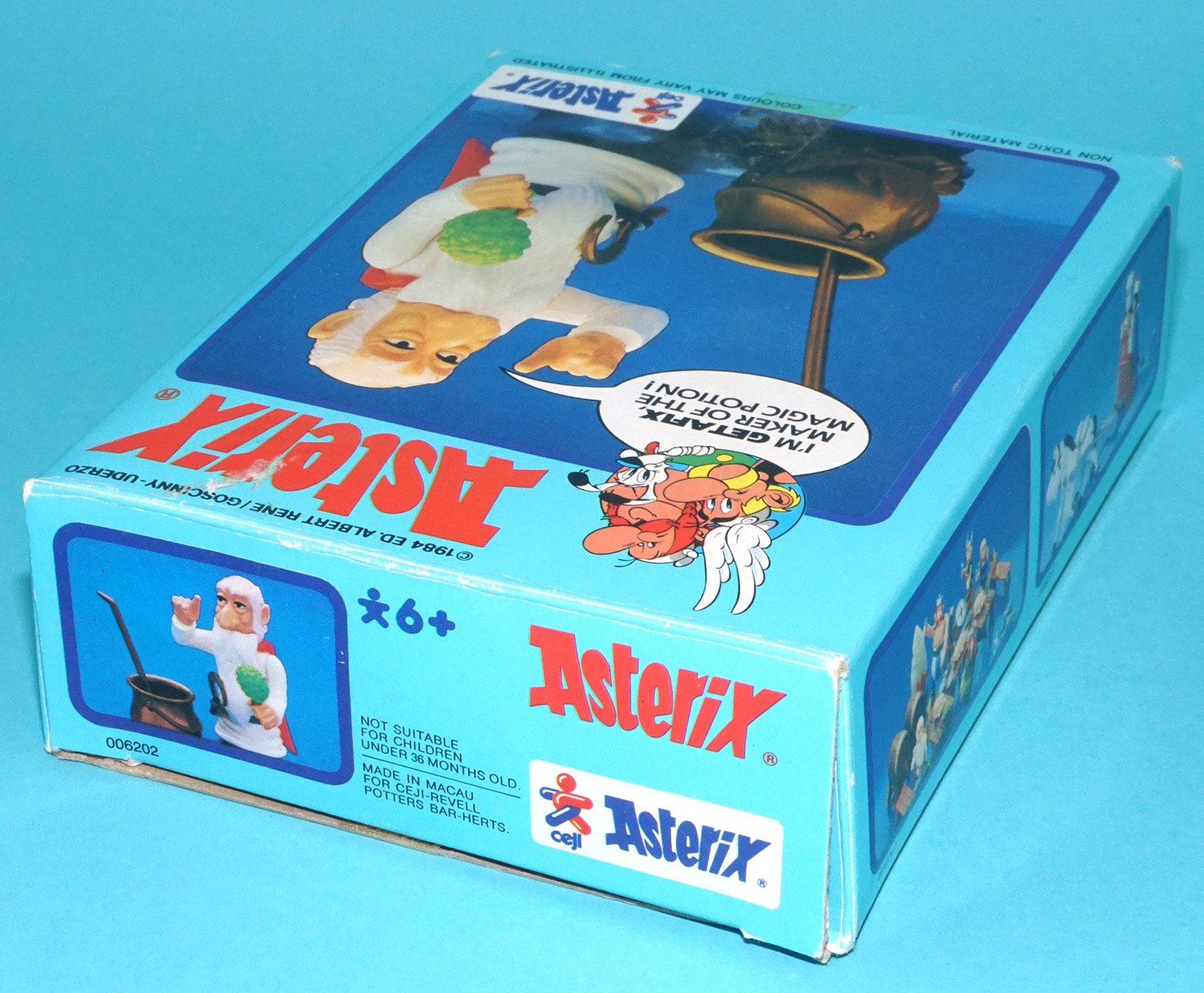 ASTERIX PLAY ACTION FIGURES 6202 GETAFIX BOXED UK BOX 1984 CEJI TOYCLOUD - Image 4