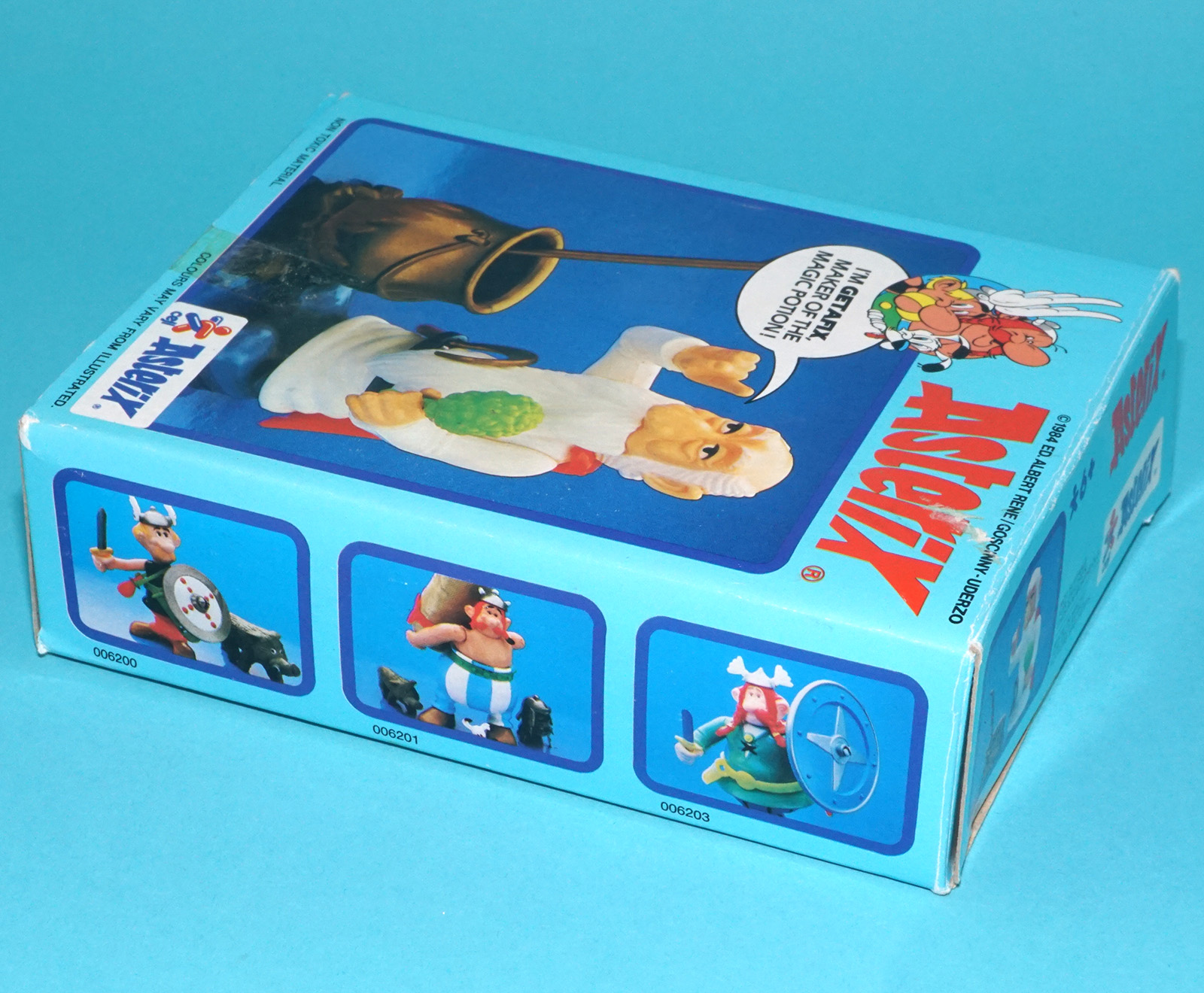 ASTERIX PLAY ACTION FIGURES 6202 GETAFIX BOXED UK BOX 1984 CEJI TOYCLOUD - Image 5