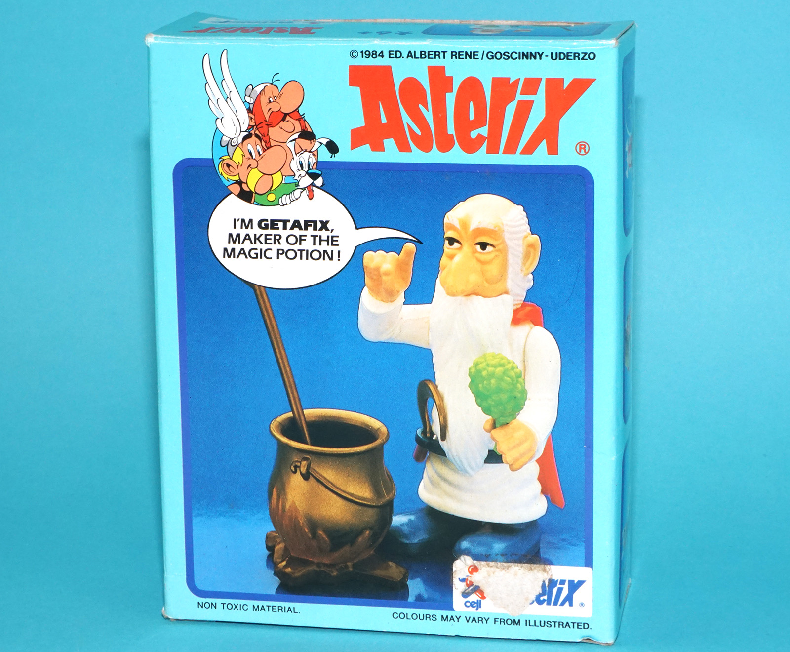 ASTERIX PLAY ACTION FIGURES 6202 GETAFIX BOXED UK BOX 1984 CEJI TOYCLOUD - Image 2