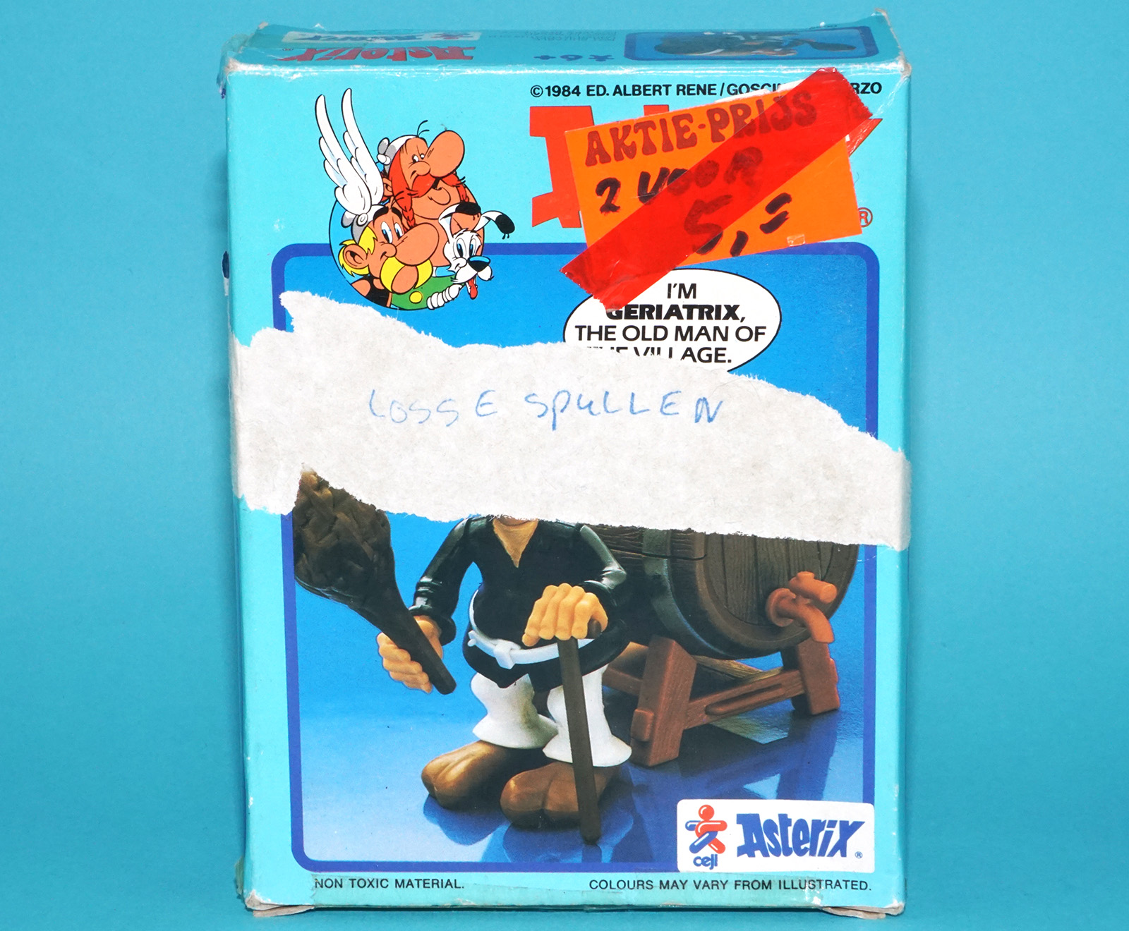 ASTERIX PLAY ACTION FIGURES 6207 GERIATRIX BOXED UK BOX 1984 CEJI TOYCLOUD