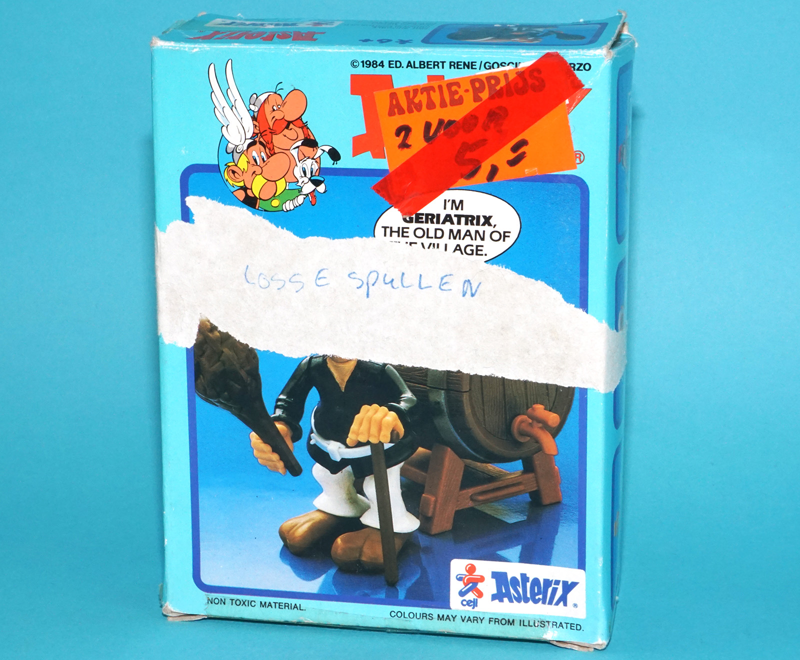 ASTERIX PLAY ACTION FIGURES 6207 GERIATRIX BOXED UK BOX 1984 CEJI TOYCLOUD - Image 2