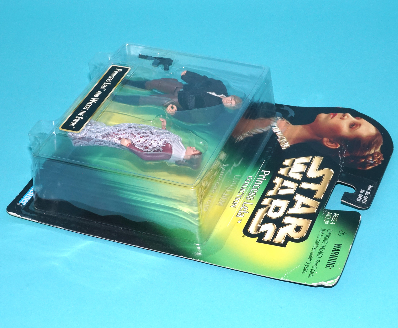STAR WARS PRINCESS LEIA COLLECTION HAN SOLO & LEIA MOC MOSC MISCARD ERROR 1997 KENNER READ - Image 5