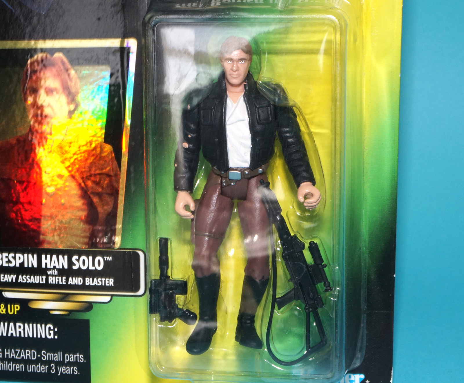 STAR WARS POTF2 HAN SOLO BESPIN MOC MOSC US CARD JAPAN 1997 KENNER - Image 2
