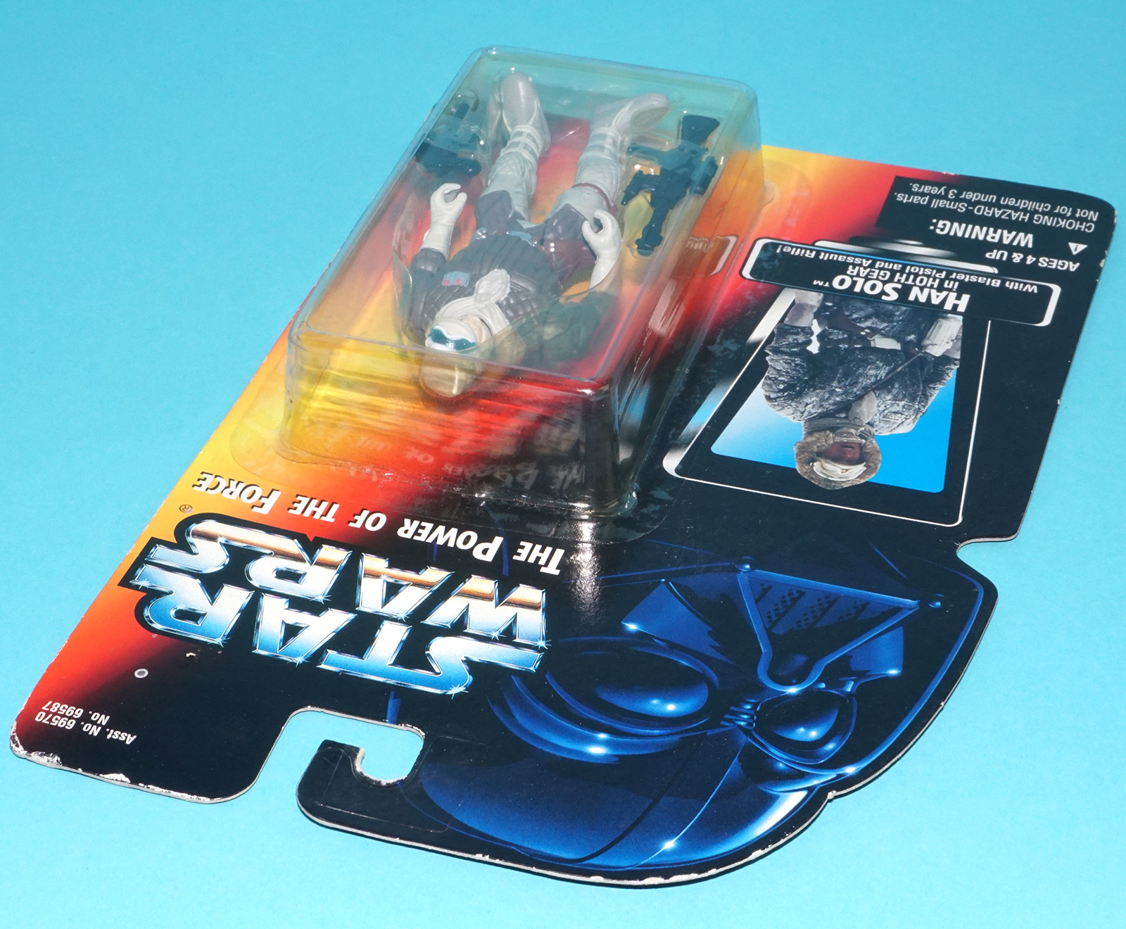 STAR WARS POTF2 HAN SOLO HOTH GEAR MOC MOSC US CARD 1995 KENNER - Image 4