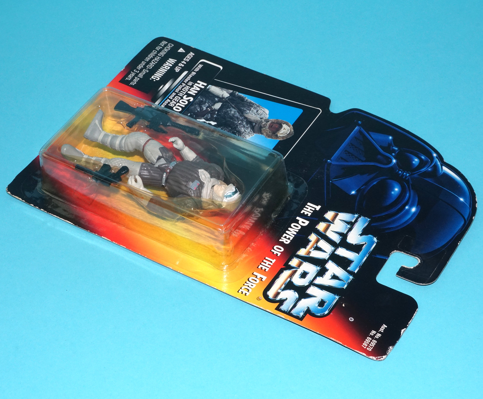 STAR WARS POTF2 HAN SOLO HOTH GEAR MOC MOSC US CARD 1995 KENNER - Image 5