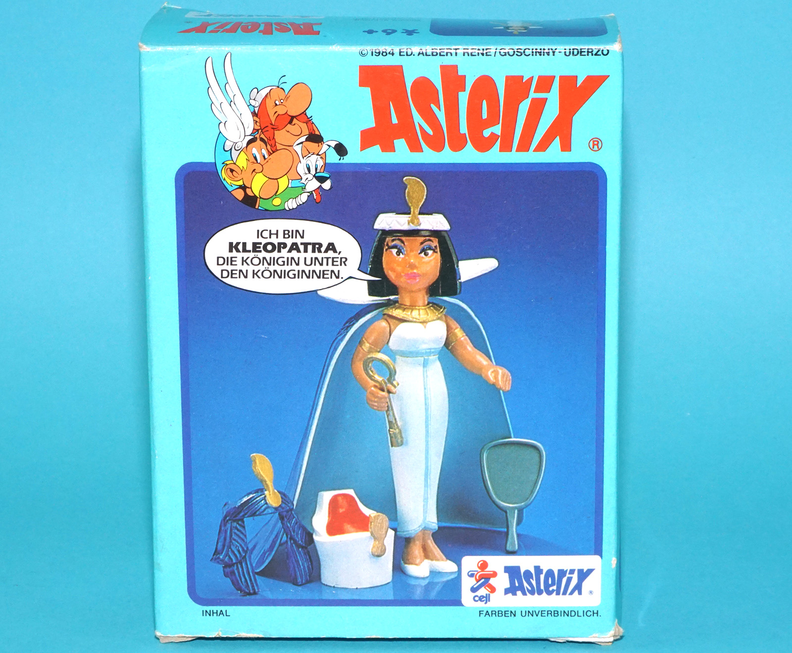 ASTERIX PLAY ACTION FIGURES 6223 CLEOPATRA BOXED GERMAN BOX 1984 CEJI TOYCLOUD