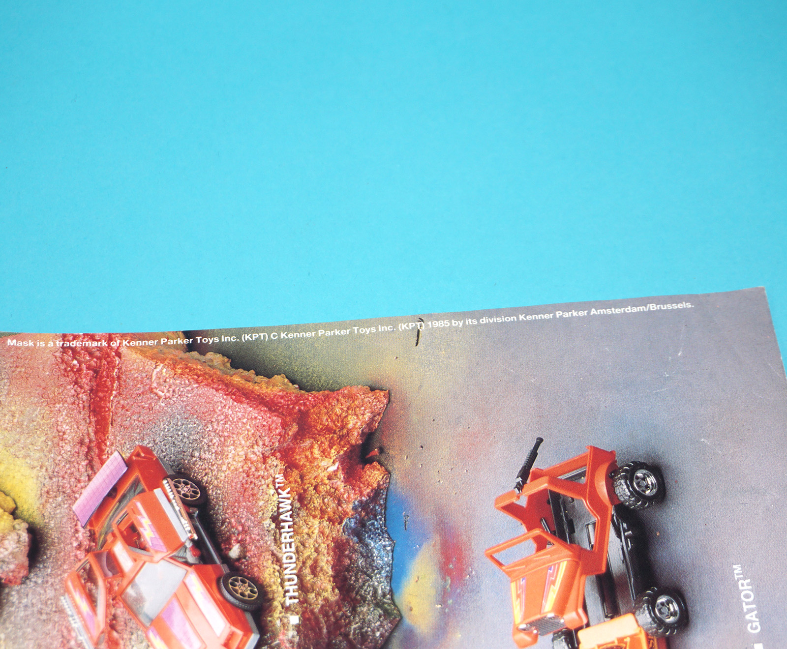 M.A.S.K FOLDOUT POSTER 'THUNDERHAWK' 1986 KENNER TONKA KPT HOLLAND HTF - Image 4