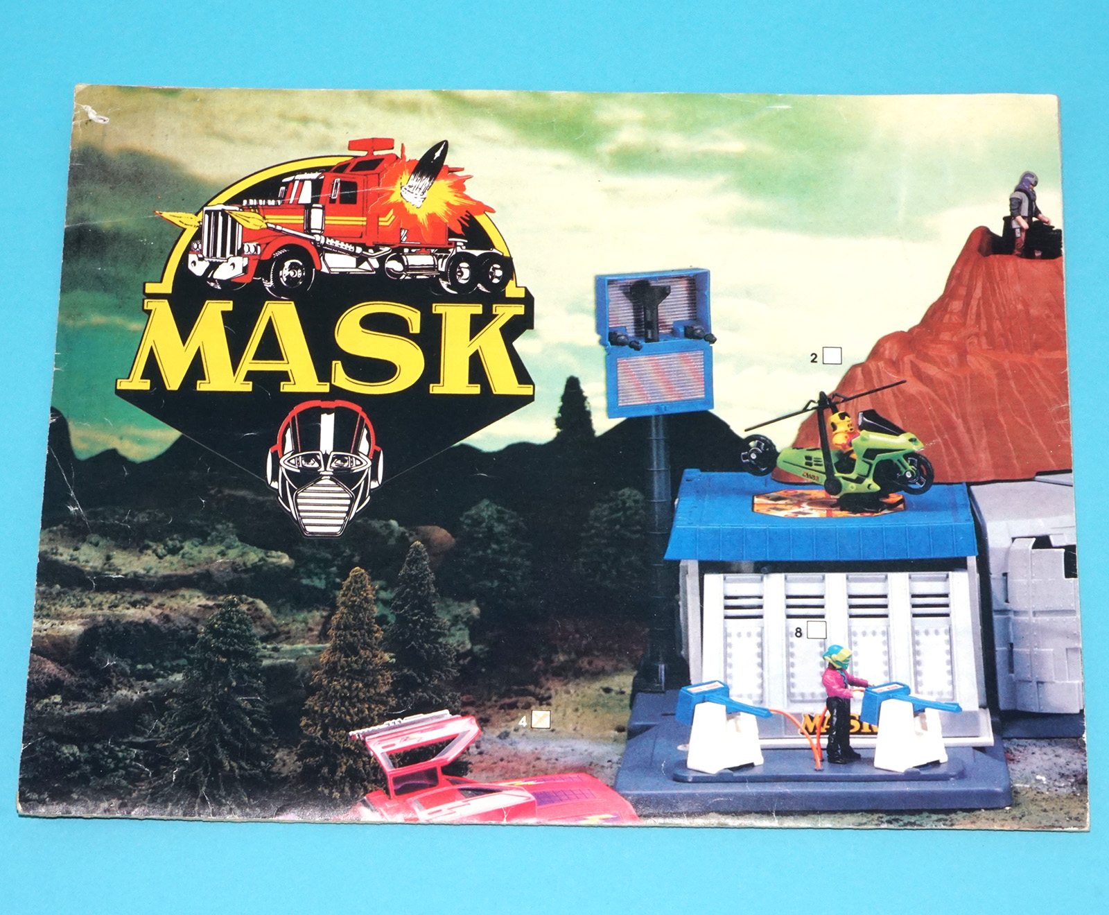 M.A.S.K FOLDOUT POSTER 1985 KENNER TONKA KPT HOLLAND HTF - Image 3