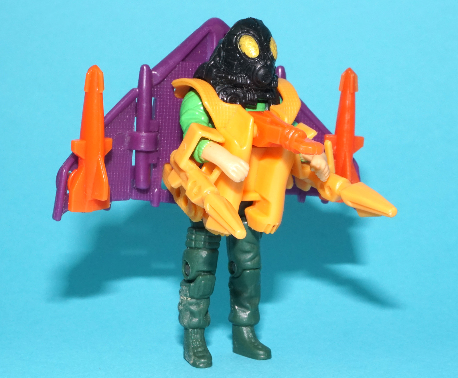 M.A.S.K ADVENTURE PACK GLIDER STRIKE JACQUES LAFLEUR 100% COMPLETE 1987 KENNER - Image 2