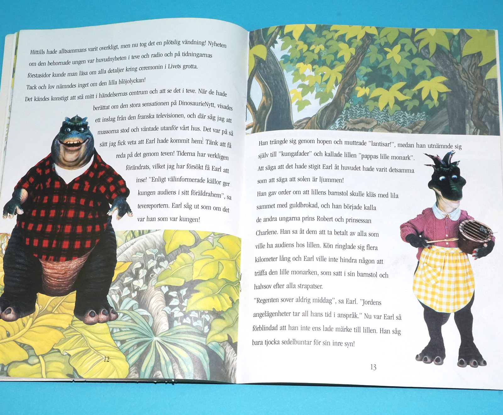 DINOSAURS GOLDEN CHILD STORY BOOK SWEDISH GULDKLIMPEN 1992 RICHTERS JIM HENSON DISNEY - Image 6