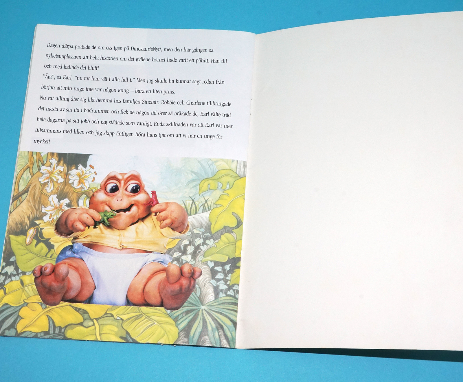 DINOSAURS GOLDEN CHILD STORY BOOK SWEDISH GULDKLIMPEN 1992 RICHTERS JIM HENSON DISNEY - Image 7