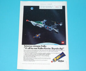 LEGO MAGAZINE ADVERT LEGOLAND SPACE 1970s LEGO GRUPPEN SWEDEN