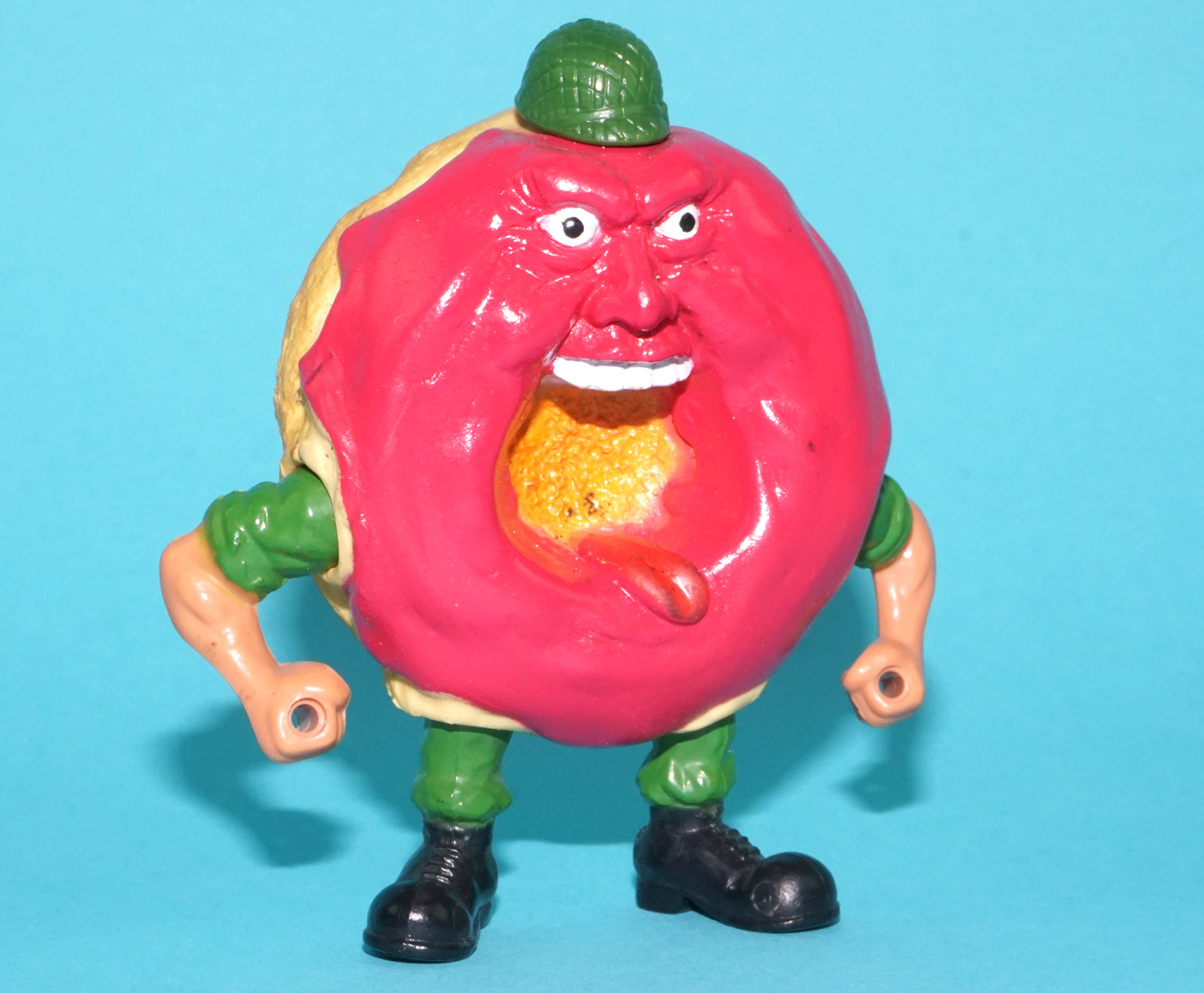 FOOD FIGHTERS REFRIGERATOR REJECTS MAJOR MUNCH PINK DONUT VARIANT 1988 MATTEL HTF - Image 2