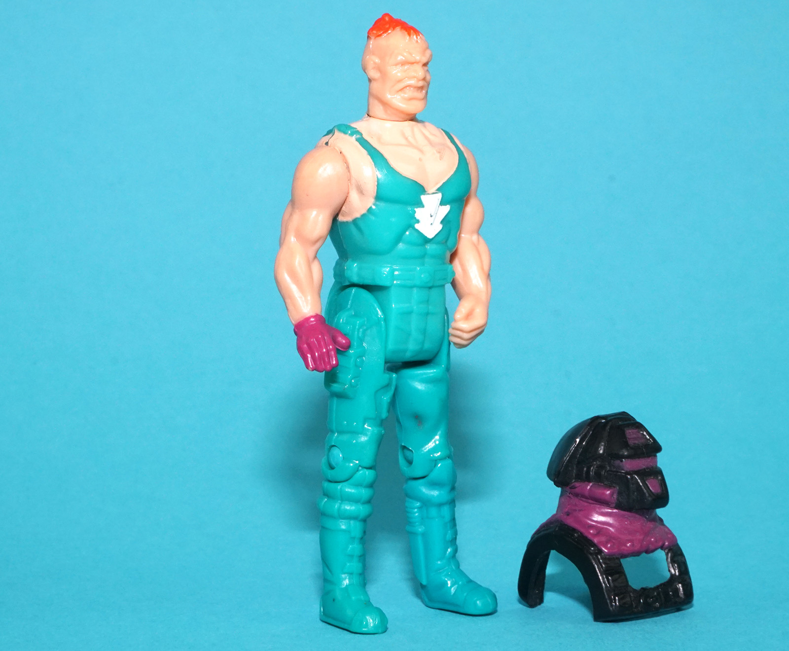 M.A.S.K EURO REPAINT BRUNO SHEPPARD & MASK 1987 KENNER - Image 3