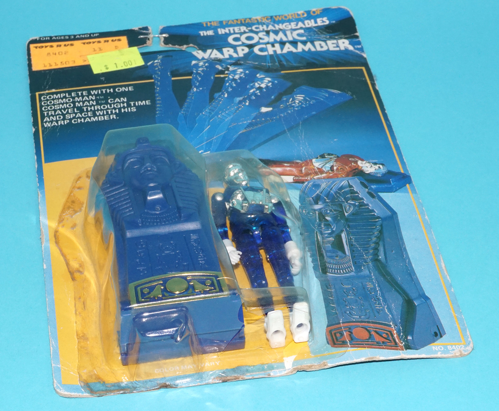 INTER-CHANGEABLES COSMIC WARP CHANGER MOC MOSC US CARD 1985 HOURTOY TAKARA MICRONAUTS - Image 5