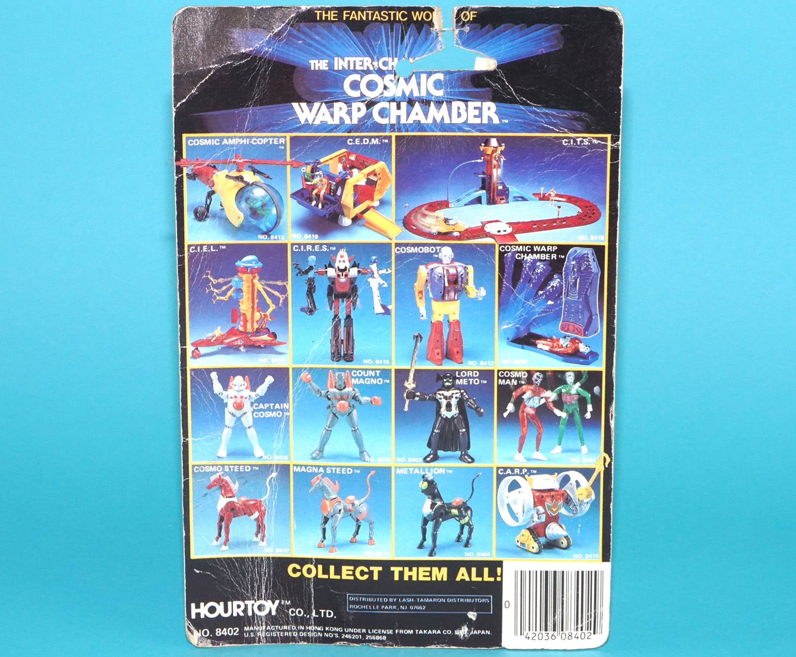 INTER-CHANGEABLES COSMIC WARP CHANGER MOC MOSC US CARD 1985 HOURTOY TAKARA MICRONAUTS - Image 12