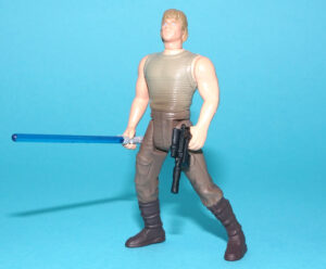 STAR WARS POTF2 LUKE SKYWALKER DAGOBAH OUTFIT SHORT SABER 100% COMPLETE 1995 KENNER