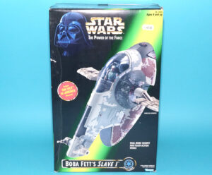 STAR WARS POTF2 BOBA FETT’S SLAVE I COMPLETE BOXED US BOX 1996 KENNER