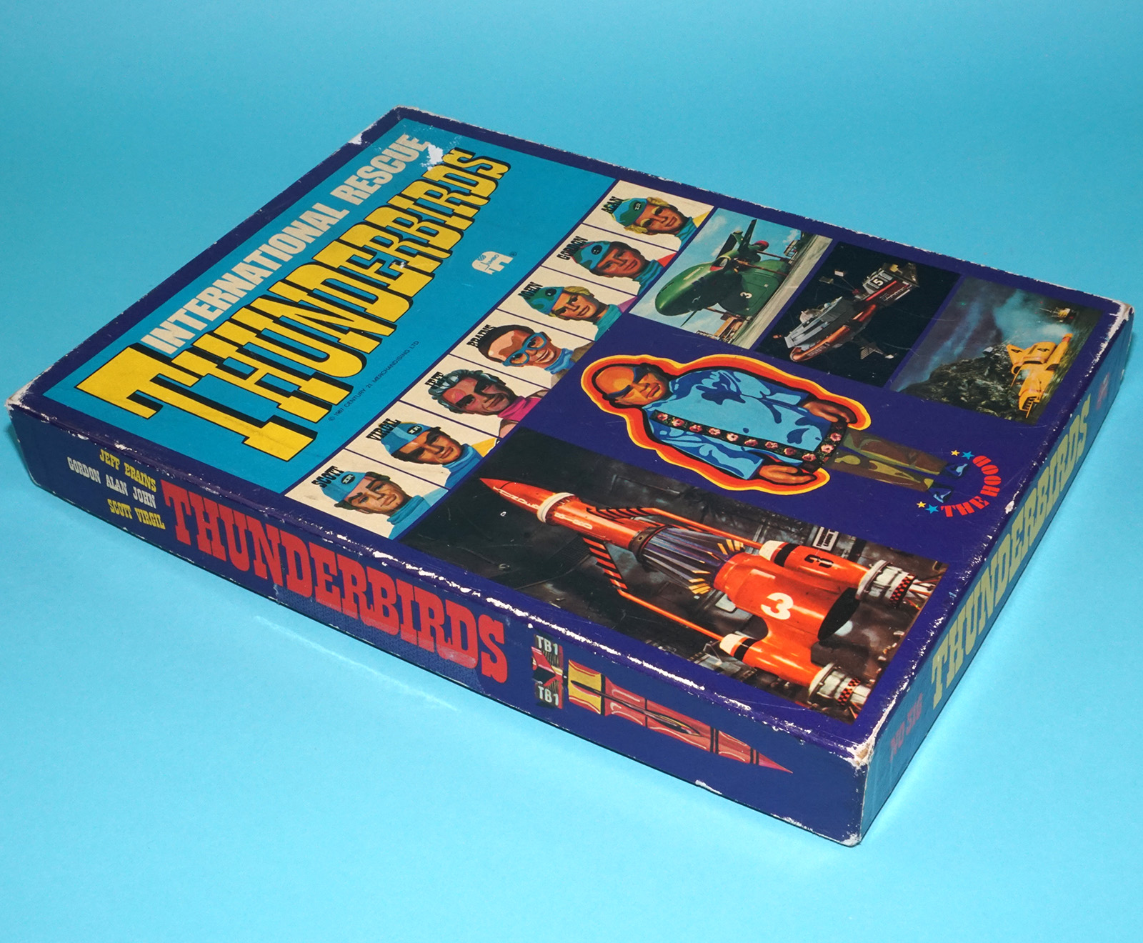 THUNDERBIRDS INTERNATIONAL RESCUE BOARD GAME COMPLETE 1967 JUMBO HOLLAND HTF - Image 3