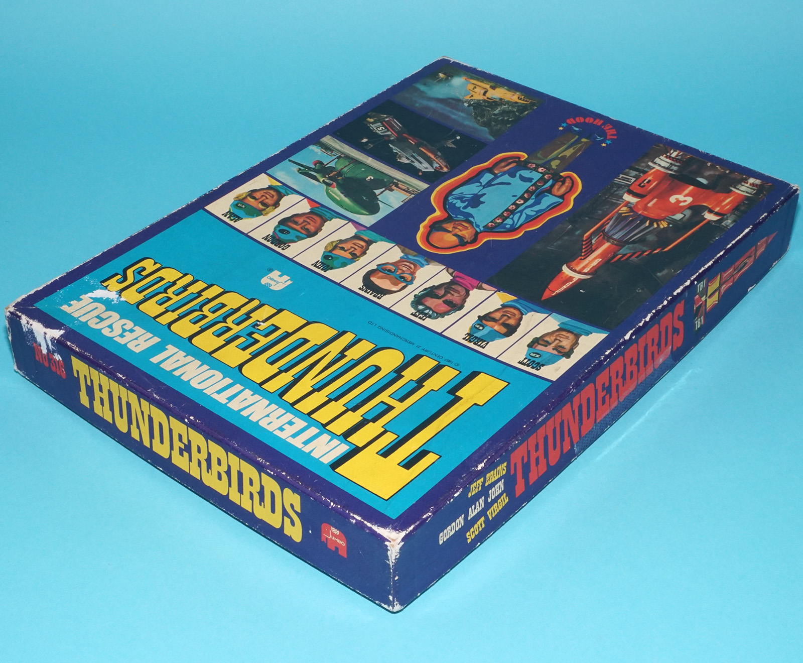THUNDERBIRDS INTERNATIONAL RESCUE BOARD GAME COMPLETE 1967 JUMBO HOLLAND HTF - Image 4