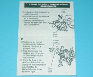 TRANSFORMERS BEAST WARS ORIGINAL SPARE INSTRUCTIONS BASIC CLASS RAZORBEAST 1996 HASBRO