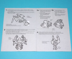 TRANSFORMERS BEAST WARS ORIGINAL SPARE INSTRUCTIONS BASIC CLASS SONAR TRANSMETALS 2 1999 HASBRO