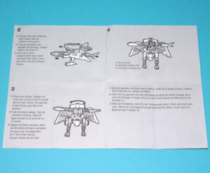 TRANSFORMERS BEAST WARS ORIGINAL SPARE INSTRUCTIONS BASIC CLASS AIR HAMMER FUZORS 1998 HASBRO
