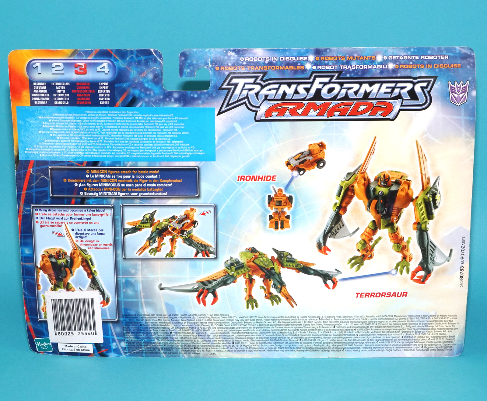 TRANSFORMERS ARMADA SUPER-CONS TERRORSAUR & IRONHIDE 2003 HASBRO - Image 7