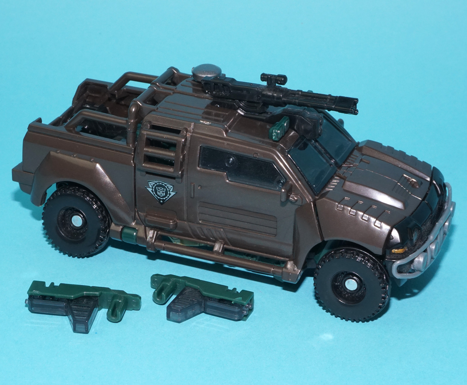 TRANSFORMERS ROTF DELUXE CLASS BRAWN COMPLETE MOC EURO CARD 2009 HASBRO READ - Image 9