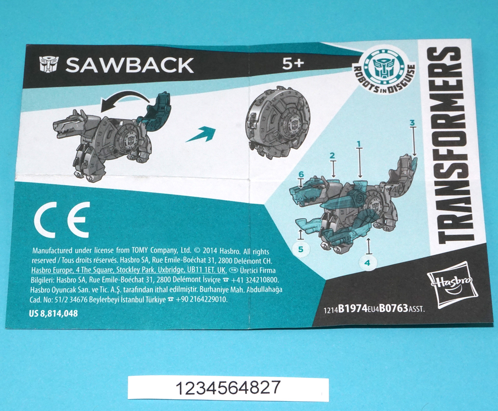 TRANSFORMERS ROBOTS IN DISGUISE MINI-CONS SAWBACK 100% COMPLETE 2015 HASBRO - Image 4
