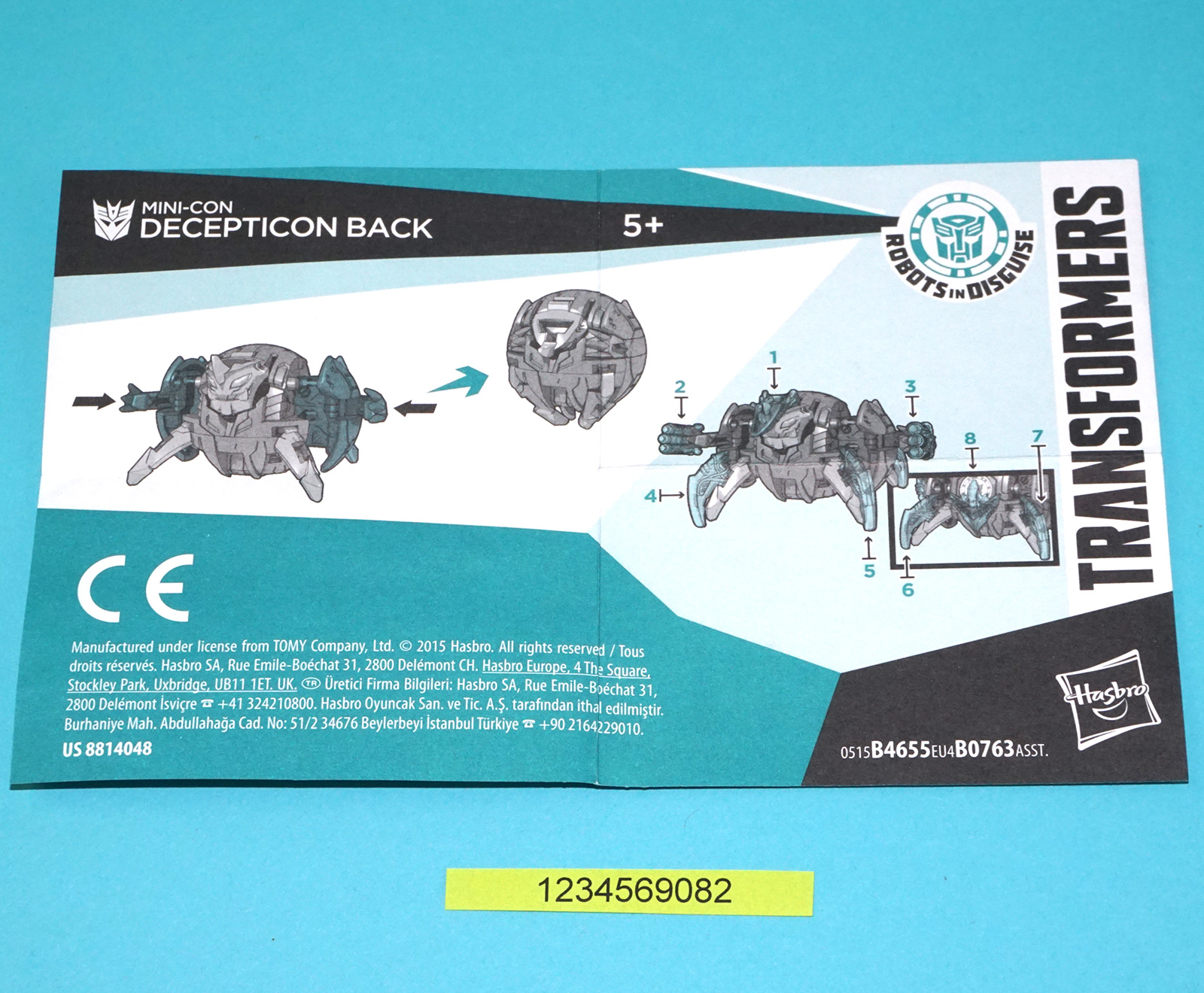 TRANSFORMERS ROBOTS IN DISGUISE MINI-CONS DECEPTICON BACK 100% COMPLETE 2015 HASBRO - Image 4