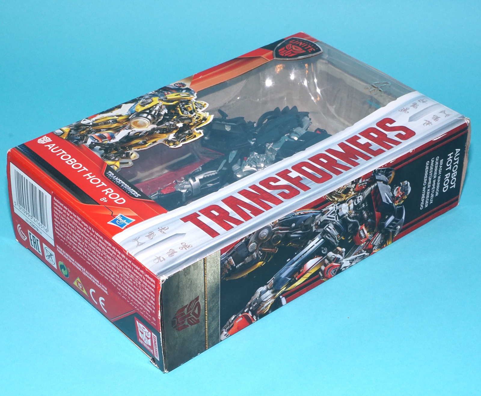 TRANSFORMERS TLK THE LAST KNIGHT DELUXE CLASS AUTOBOT HOT ROD COMPLETE BOXED EURO BOX 2017 HASBRO - Image 6