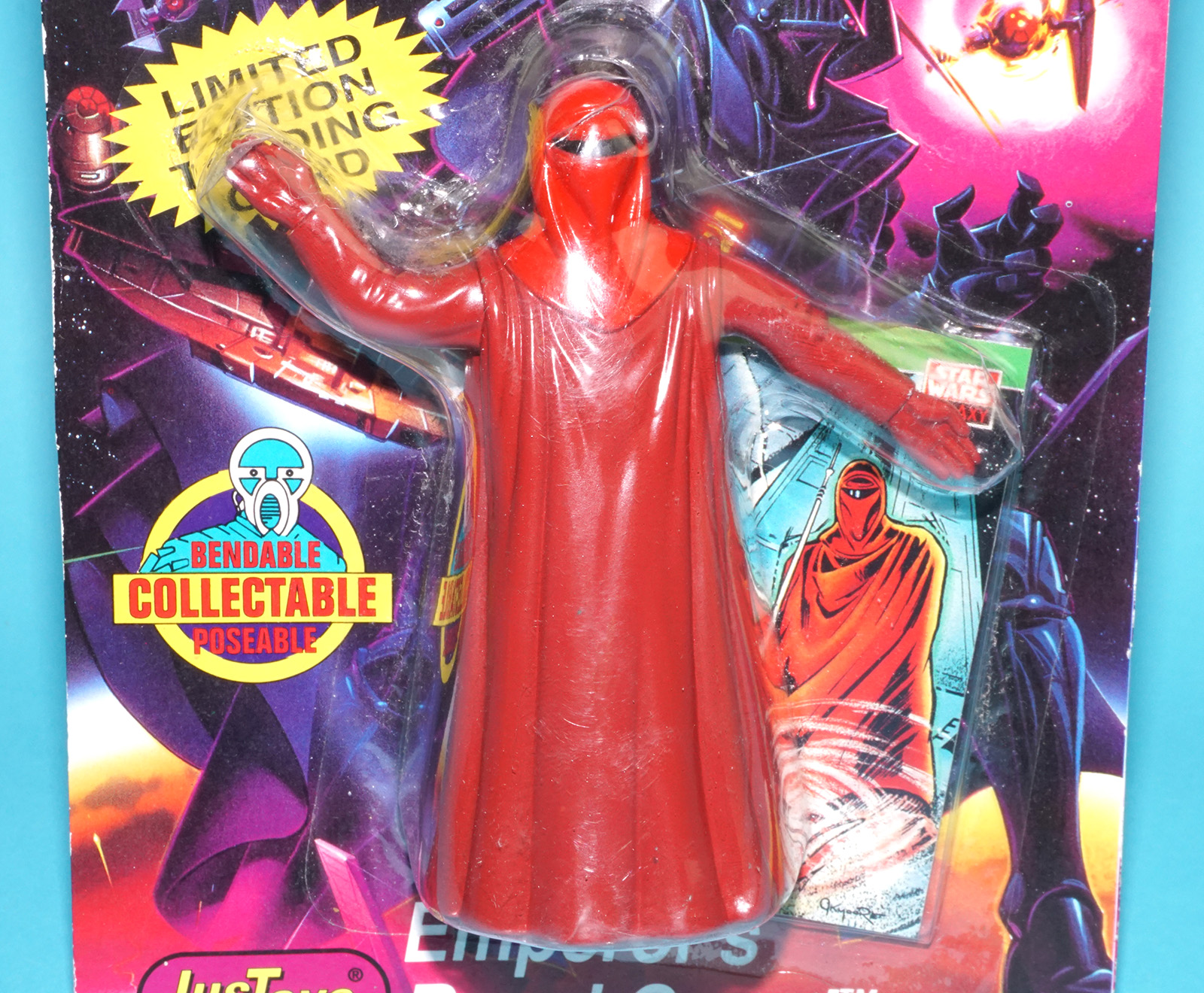 STAR WARS BEND-EMS EMPEROR'S ROYAL GUARD MOC MOSC SEALED CARD 1994 JUSTOYS - Image 2