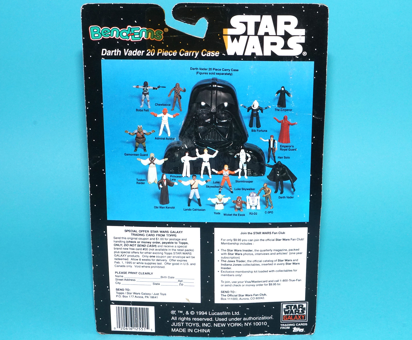 STAR WARS BEND-EMS EMPEROR'S ROYAL GUARD MOC MOSC SEALED CARD 1994 JUSTOYS - Image 6