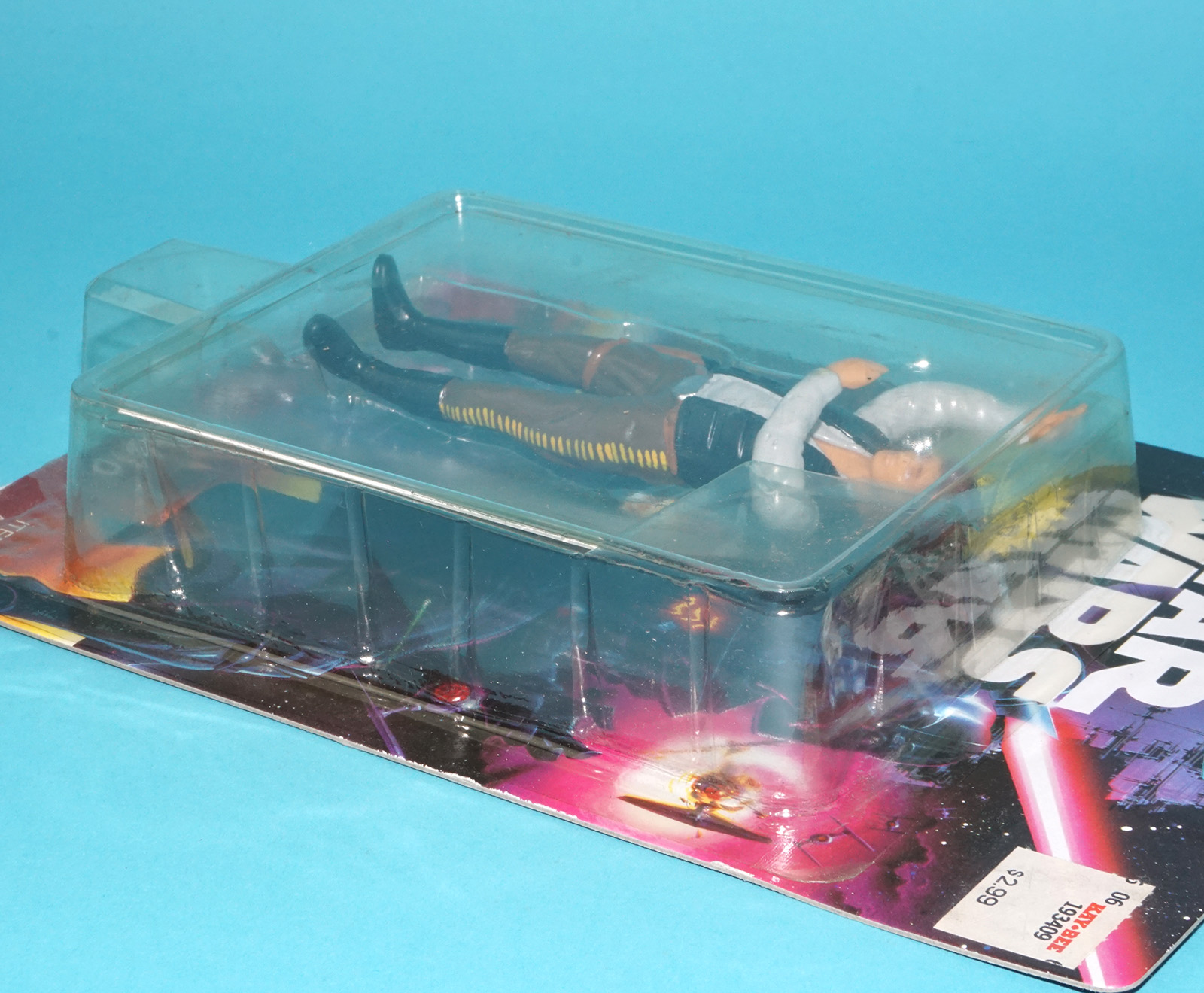 STAR WARS BEND-EMS HAN SOLO MOC MOSC SEALED CARD 1994 JUSTOYS - Image 5