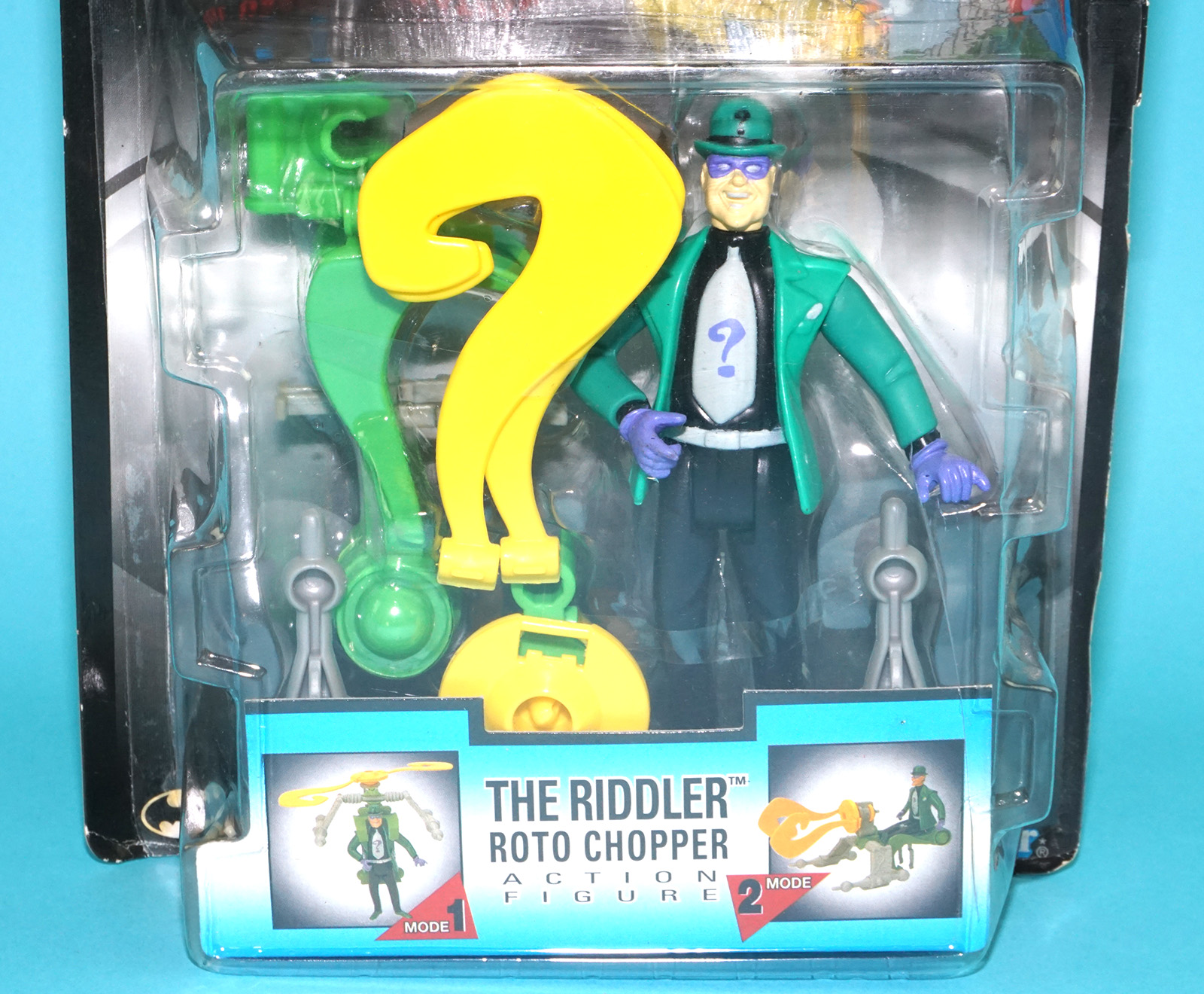 BATMAN & ROBIN ANIMATED ADVENTURES DUO-FORCE RIDDLER MOC MOSC US CARD 1997 KENNER - Image 2