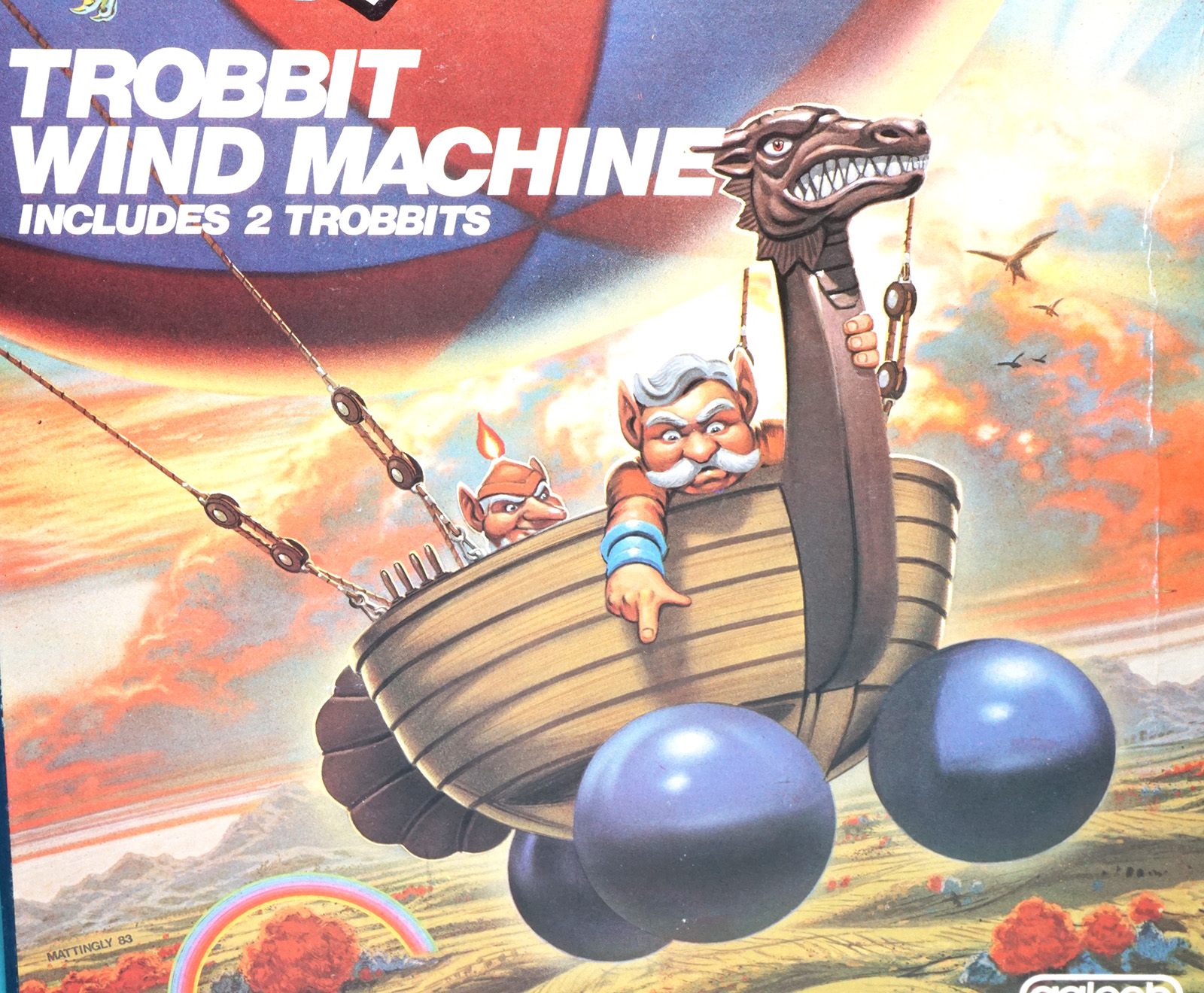 BLACKSTAR TROBBIT WIND MACHINE MIB NRFB US BOX SEALED CONTENTS 1983 GALOOB - Image 2