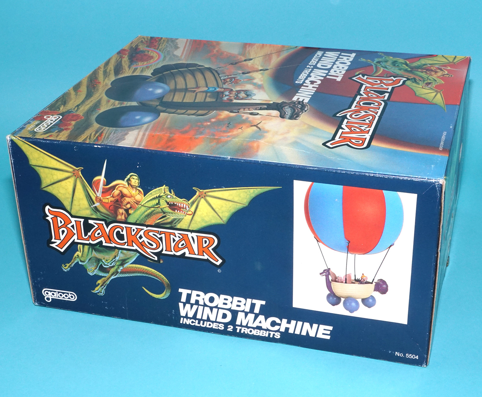 BLACKSTAR TROBBIT WIND MACHINE MIB NRFB US BOX SEALED CONTENTS 1983 GALOOB - Image 5