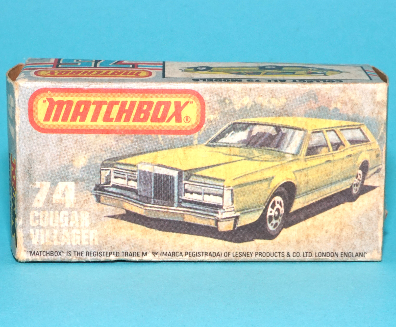 MATCHBOX SUPERFAST #74 COUGAR VILLAGER BOXED ORIGINAL BOX 1978 LESNEY ENGLAND - Image 2