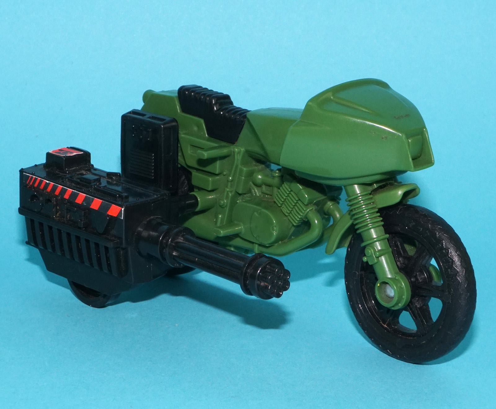 1983 GI JOE ACTION FORCE Z FORCE RAPID FIRE MOTORCYCLE 100% COMPLETE PALITOY - Image 2