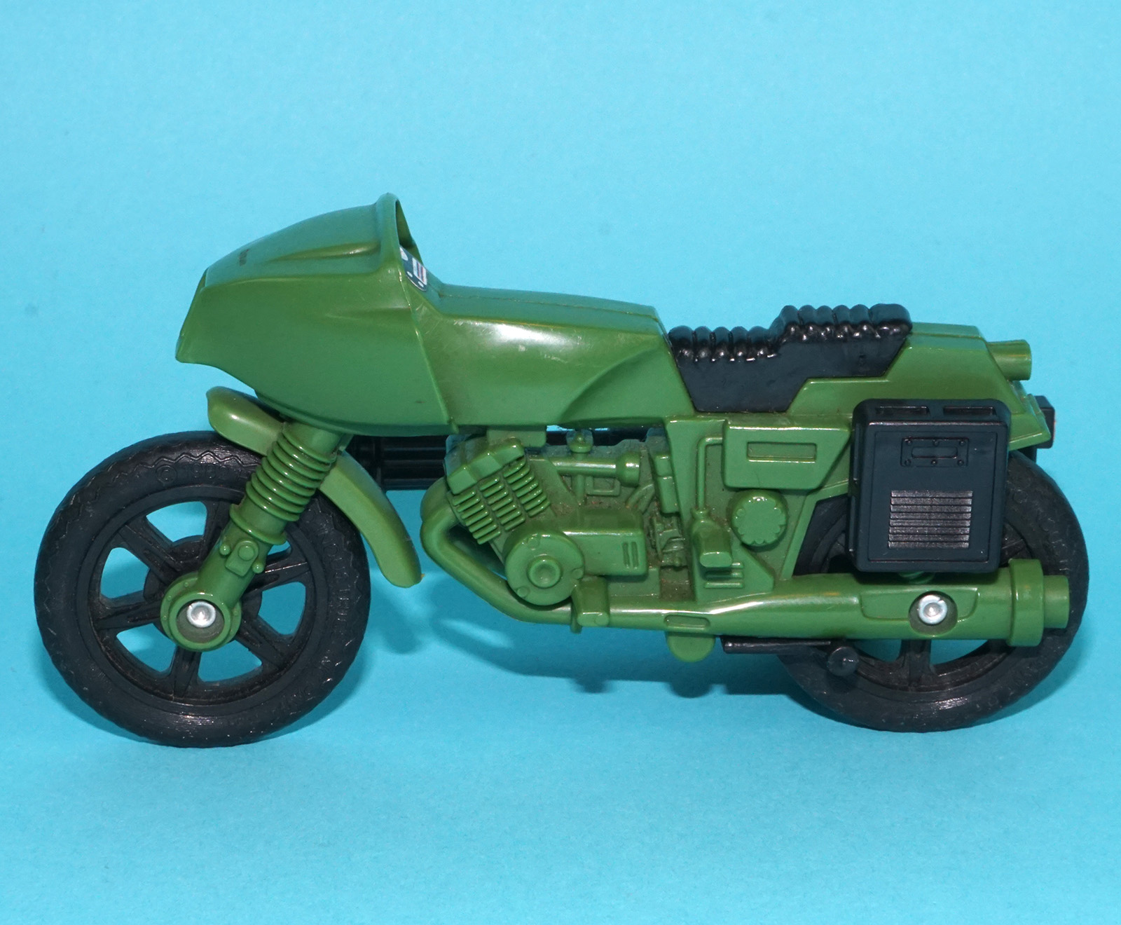 1983 GI JOE ACTION FORCE Z FORCE RAPID FIRE MOTORCYCLE 100% COMPLETE PALITOY - Image 3