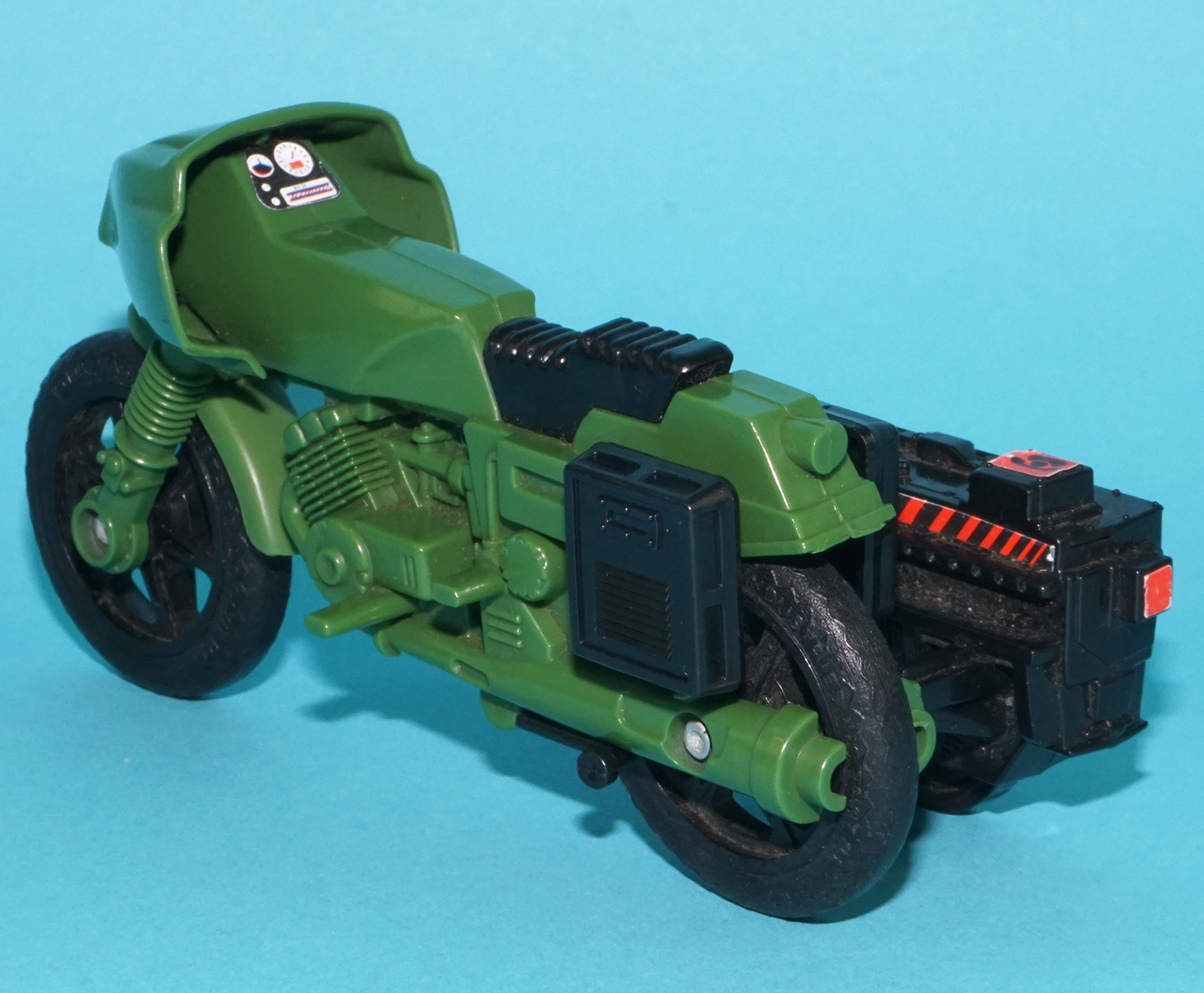 1983 GI JOE ACTION FORCE Z FORCE RAPID FIRE MOTORCYCLE 100% COMPLETE PALITOY - Image 4