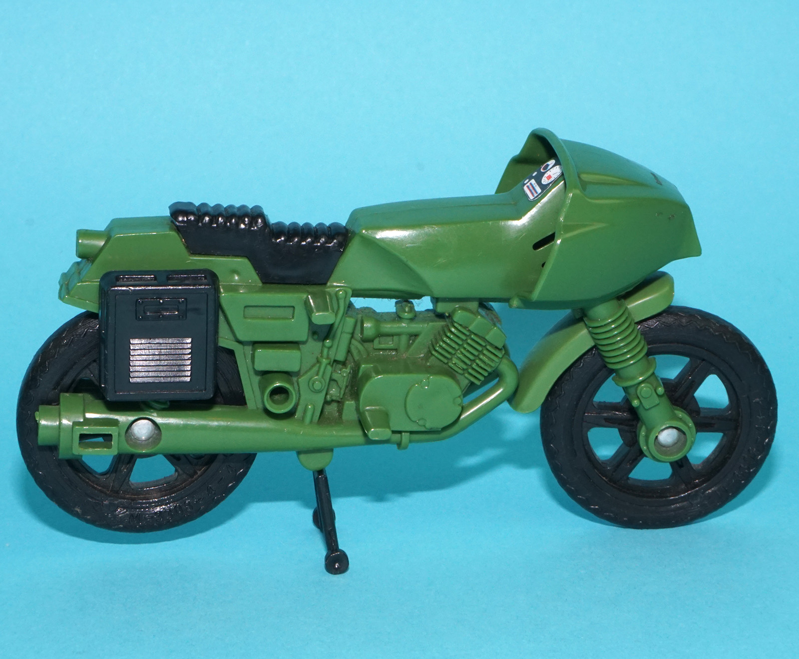 1983 GI JOE ACTION FORCE Z FORCE RAPID FIRE MOTORCYCLE 100% COMPLETE PALITOY - Image 5