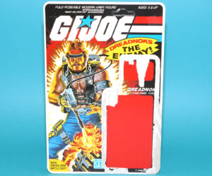 1985 GI JOE TORCH v1 UNCUT FILE CARD CARDBACK US USA PEACH HASBRO